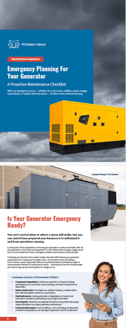 Emergency Planning for Your Generator